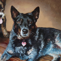 Blue Heeler Painting
